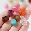 10 Stück 11,5x12mm Zylindrische Perlen Acryl Imitation Stein Lose Abstandshalterperlen für DIY Armband Halskette Schmuckherstellung Zubehör