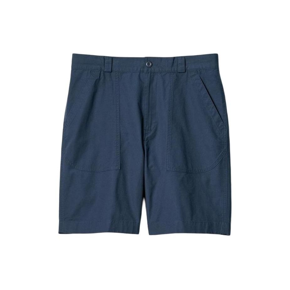 Uniqlo Collaborazione Jw Anderson SS24 Colore Unico Zip Minimalista Casual Pantaloncini Pantaloncini Uomo Blu Scuro 467050-68