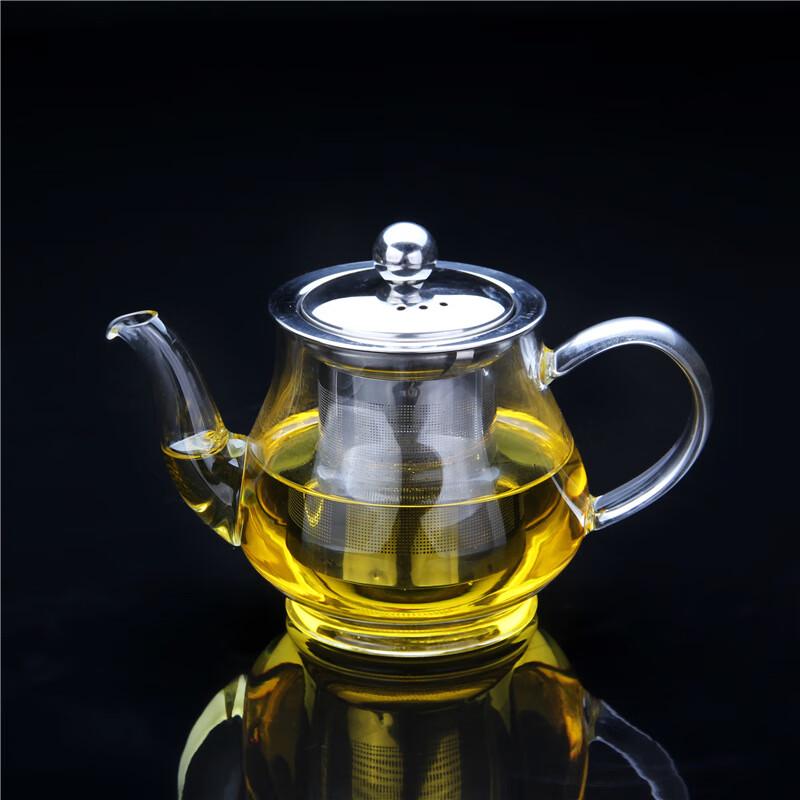 Shijin High-Temperature Glass Teapot with Stainless Steel Infuser