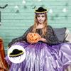 6 stk Halloween Sombrero pannebånd Meksikanske festhatter med plysj Pom Poms Holidays Fiesta Cosplay rekvisitter