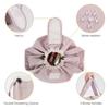 Female Barrel Drawstring Makeup Bag Large Capacity Cosmetic Bag Toiletry Organizer for Women Make Up Bags