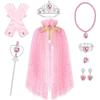 Frozen, Children's Girl, Wallet, Crown Magic Wand, Necklace, Gloves, Set, Elsa Princess Sparkling Cloak