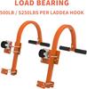 Heavy-duty Steel Construction Ladder Roof Hook Heavy Duty Ladder Hook