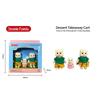 New Forest Animal Outdoor Station Wagon School Bus Set DIY Simulation Furniture Girl Play House Toys Kid Birthday Gift