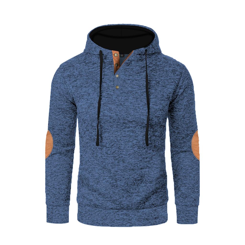 Herren Fleece-Kapuzenpullover mit Reißverschluss Lässig Leicht Langärmlig Sport Kapuzenjacken Winter Warme Mäntel mit Klapptaschen
