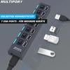 MULTIPORT USB Hub 7-way Port Splitter Adapter Superspeed Data Hub Distributor