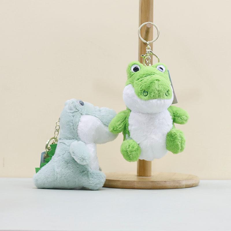 Alligator Unique Green Plush Keychain Toy 12cm Soft And Cuddly Charm Bag