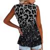 Women Summer Sleeveless Casual Floral Printed O-Neck T-Shirt Tops Blouse