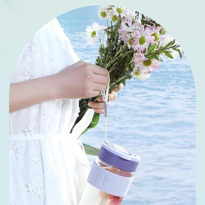 RELEA Starry Sky Portable Borosilicate Glass Water Bottle