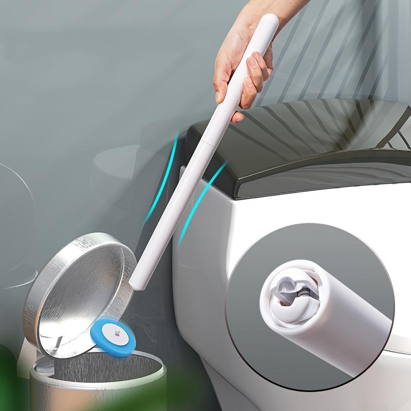 Toilet Brush and Bracket Set, Disposable Cleaning Brush Head, Wall Mounted Toilet Brush Set, with Fragrance, Bathroom Cleaning Tools