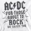 AC/DC Unisex Adult Salute Sweatshirt