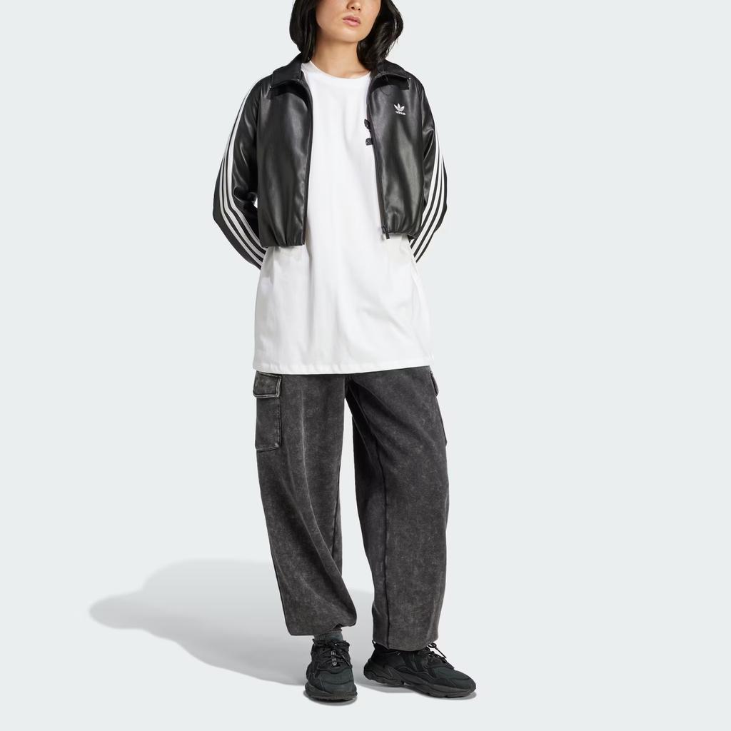 Adidas Originals Casual Simple Loose Round Neck Quick Dry Short Sleeve T-Shirt Women Tops White IW0831