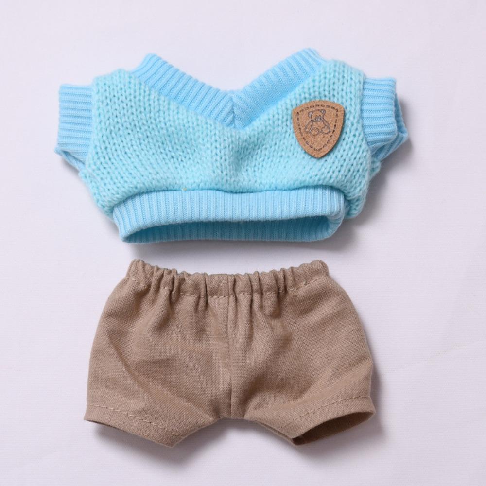 

Хаки Шляпа Лабубу Кукла Одежда Медведь Свитер 17см Плюшевые Куклы Одежда Детский Подарок Style 1