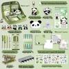 Panda 12-Fächer-Federmäppchen: Super große Schreibtischbox für Jungen & Mädchen - Süß für die Mittelschule