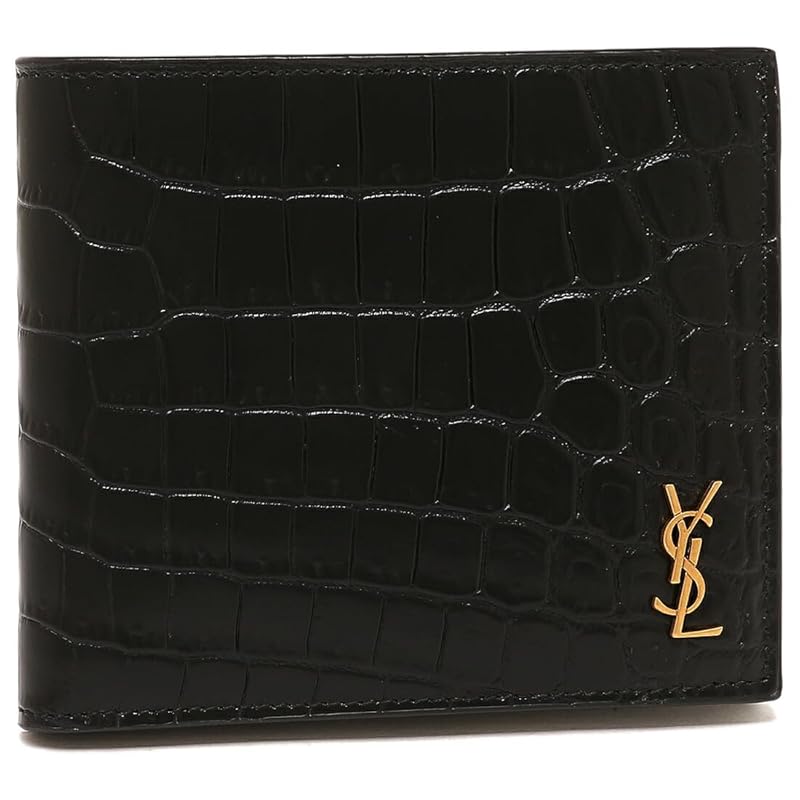 

[Saint Laurent Paris] bifold wallet tiny cassandra black men s 607727 DZEDW 1000 [product]