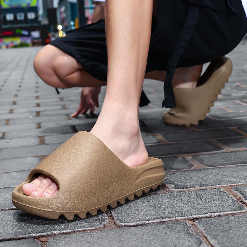 Men's Summer Thick-Soled EVA Non-Slip Sandals - Single-Strap Cool Slippers, Couple Style Fashionable Sports Footwear