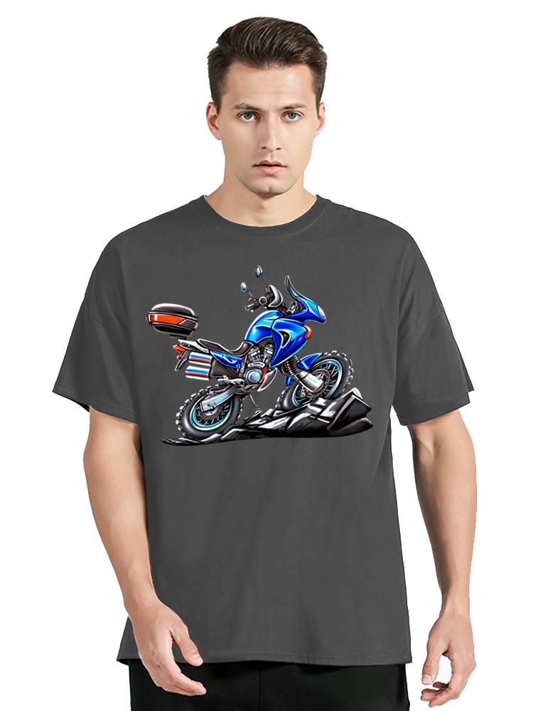 Motorrad Tshirt Mit Hon Motorcycle Transalp New Summer T Shirts Unisex 100 Cotton Cool Tees Harajuku