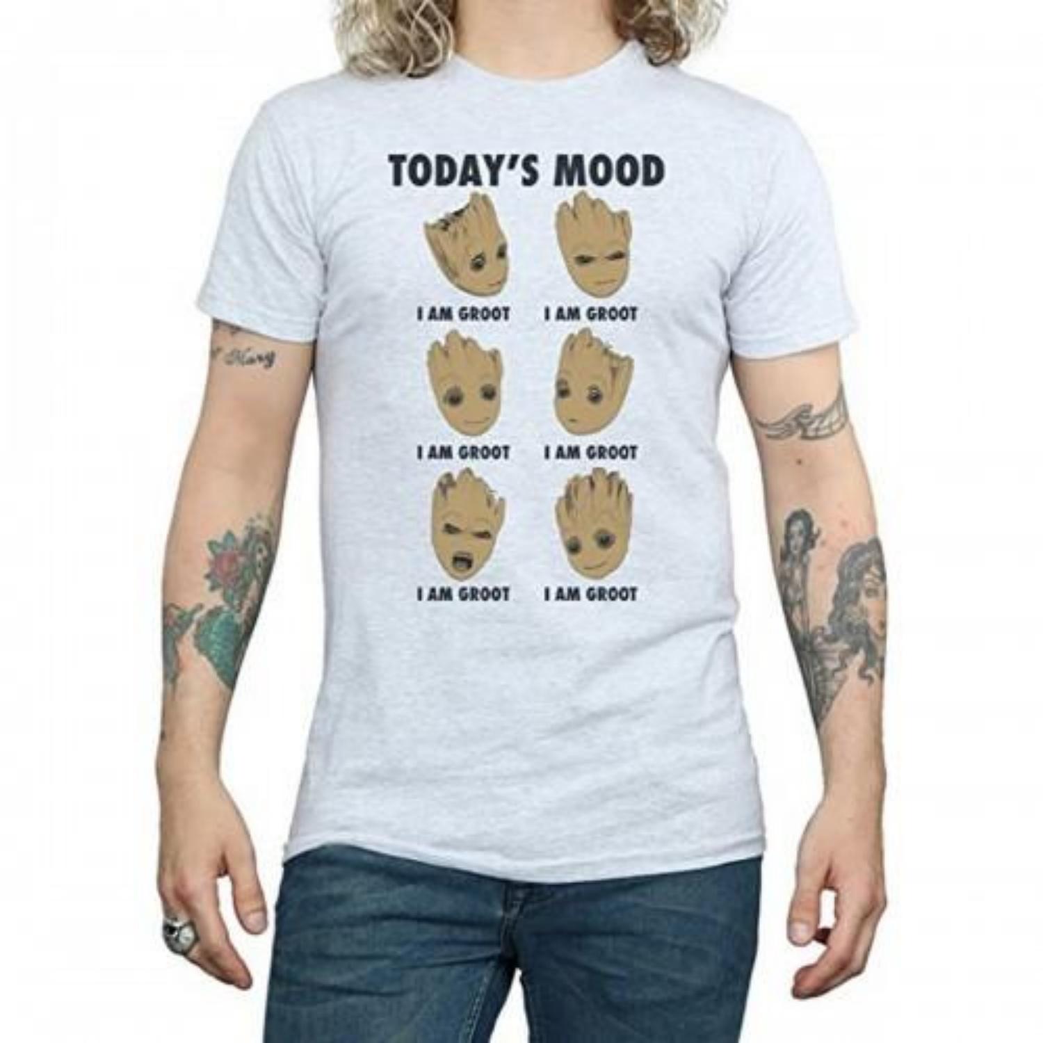 Guardians Of The Galaxy Mens TodayÂ´s Mood Baby Groot T-Shirt XXXXL
