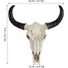 Bull Head Skull Wall Hanging Art Southwestern Cow Steer Skull Nordic Style Wall Hanging Wall Decor - DD0