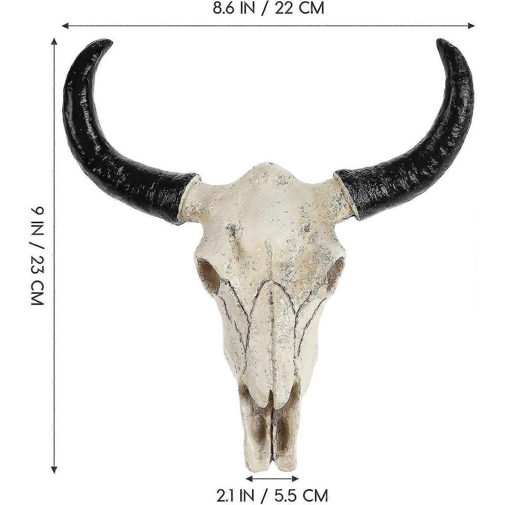 Bull Head Skull Wall Hanging Art Southwestern Cow Steer Skull Nordic Style Wall Hanging Wall Decor - DD0