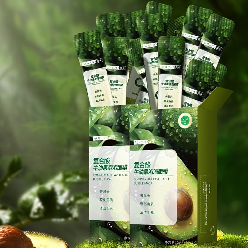 Avocado Bubble Mask Deep Cleansing, Fine Pores, Brightening and Moisturizing Face Mask Travel Set Face Mask Skin Care
