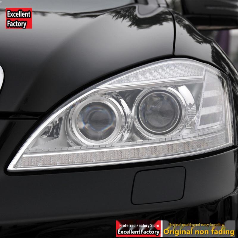 Compatible Headlight Cover for 10-13 Mercedes-Benz S-Class W221 - Front Lamp Outer Housing