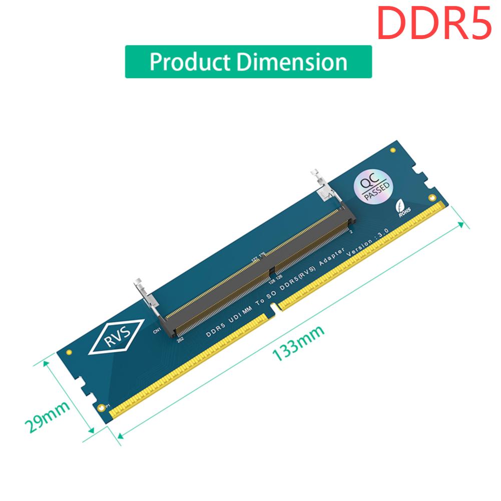 Laptop DDR5 RAM To Desktop DDR5 U-DIMM Adapter Overcurrent Protection DDR5/DDR4/DDR3 Memory RAM Adapter Card for Laptop Desktop
