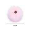 12 cm Kleidungsstück Druckknopf Faux Fuchspelz Strickmütze Bommel Ball Taschen Zubehör Hüte Dekor Haarball