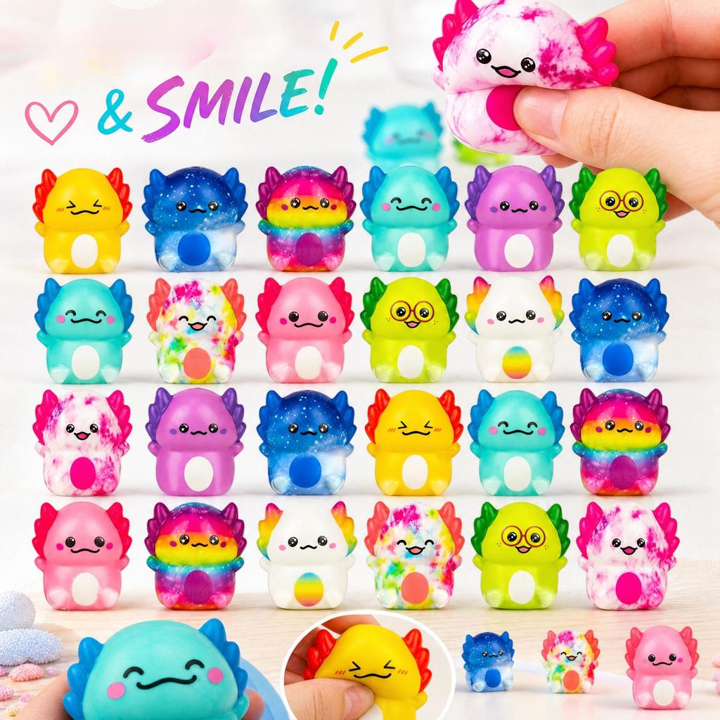 Slow Rising Toy Random Design - Cute Stress Desk Decoration for Kids and Adults