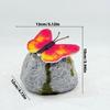 ABS Solar Butterfly Stone Lamp Simulation Stone LED Lawn Light  Outdoor Garden Decor