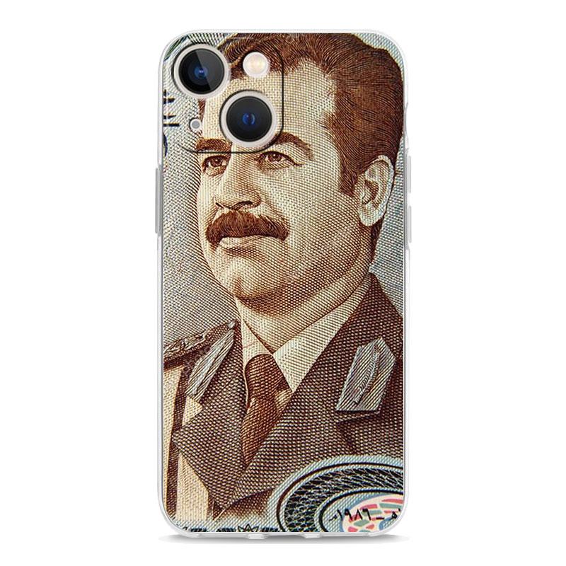 

Saddam Hussein Iraq Flag Phone Case For iPhone 15 16 14 13 12 11 Pro Max XS X XR SE 7 8 Plus Clear Silicone Lens Protect Cover iPhone 14 Plus