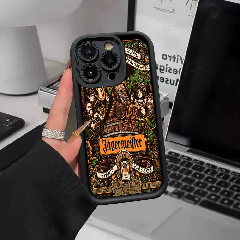 

Гарячий чохол для телефону J-Jagermeisters для IPhone 17 16 15 14 13 12 11 Pro Max 16E Plus INS М який чохол iPhone 14 plus