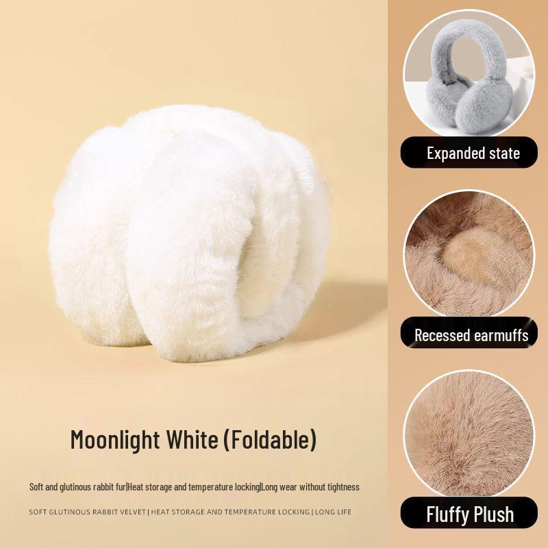 Cozy Foldable Winter Earmuffs: Cute, Warm, and Cold-Proof.