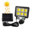 Solar-Powered Waterproof 72COB Split Remote Control Garden Light with 56LEDs