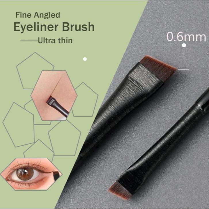 4-Piece Eyeshadow Brush Eyeliner Brush Set Eyebrow Brush Nose Brush Travel Cosmetic Makeup Brush Sickle Nose Shadow Brush