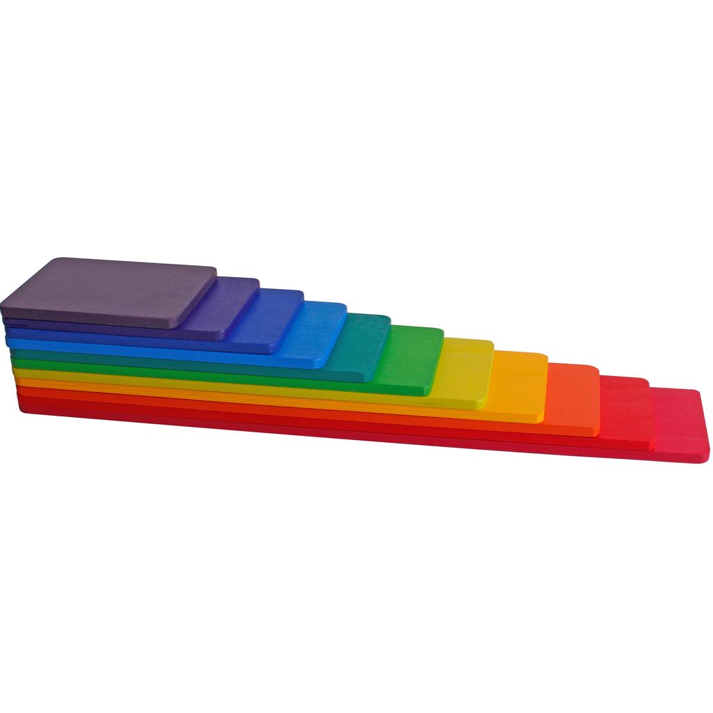 Rainbow Arch Bridge Building Blocks Wooden Colorful Stacking Little People Folding Joyful Children's Early Education Rainbow Building Block Toys
