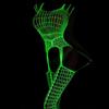 New White Stockings High Waist Glow in The Dark Fishnet Stockings Tights Luminous Fishnet Stockings