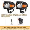 Motorcycle LED Fog Lights Auxiliary Lights Driving Light Spotlights with Halo DRL Strobe LED Offroad Work Light for SUV ATV UTV Trucks