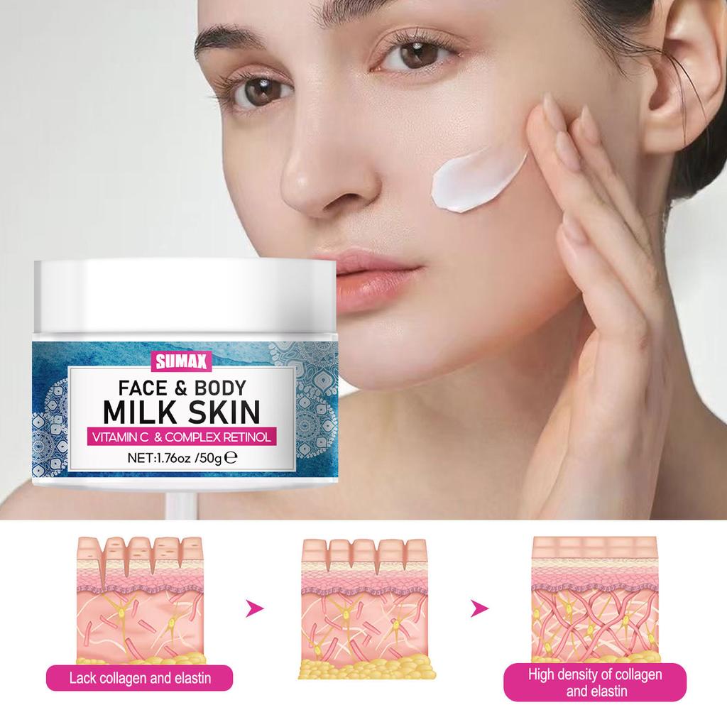 50g Small White Jar Facial Brightening Mooth Delicate Radiant and Translucent Rapid Absorption of Skin Retinol Anti Aging Serum