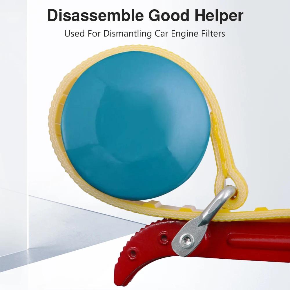 Belt Wrench Adjustable Chain Wrench Strap Opener Oil Filter Puller Strap Spanner Cartridge Disassembly Repair Tool