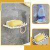Wall Mounted Soap Rack Shelf No Punching Soap Holder Creative Wall Mounted Soap Box  Home Use