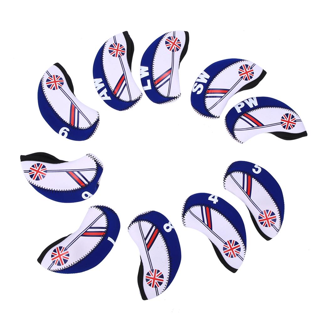 10PCS Cloth Portable Headcover Practical Putter Head Cover Sports Entertainment Accessory