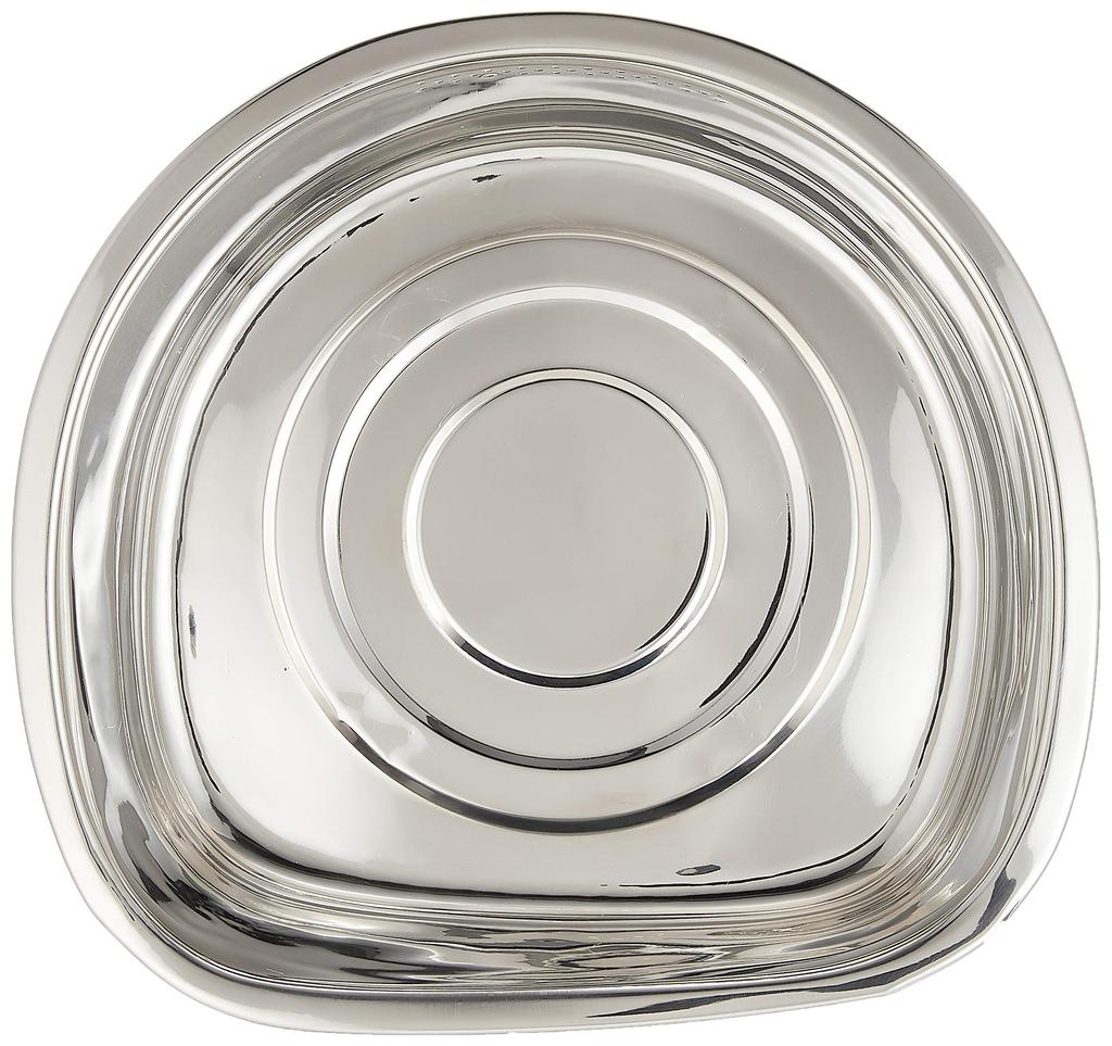 Kai Corporation Washtub with High Rubber Legs DZ1141 Silver D-shaped