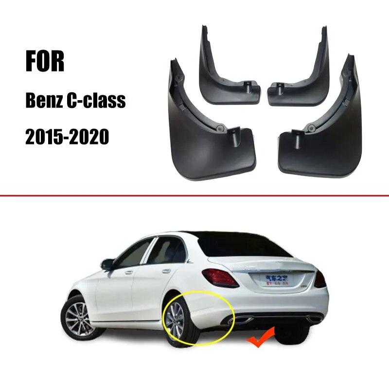 For Mercedes Benz C-klasse C-klasse W205 2015~ Skjerm Mud Guard Klaffer Skjermer Tilbehør Benz C180 C200 C260 C300 Skjermer