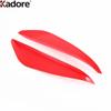 Rear Fog Light Lamp Eyebrow Trim For Toyota Bz4x - 2024 2025 Carbon Fiber Car Rear Bumper Air Vent Frame Accessories