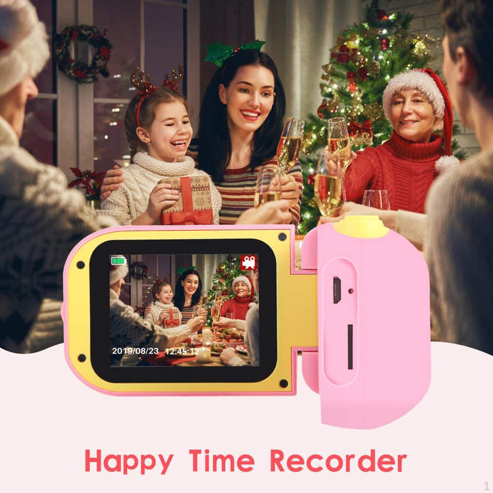 

Дитяча камера Подарунок Діти FHD Цифрове Відео для дівчат і хлопчиків 3 - Років Підтримка Карти 32GB рожевий