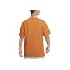 Nike Crew Neck Pullover Solid Color Short Sleeve T-Shirt Men Tops Orange FV7727-815