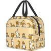Cute Animal Yoga Lunch Bag Cooler Bag Women Men Tote Bag Insulated Lunch Box Thermal Lunch Bag for Picnic Beach Fishing Work