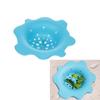 Silikon Küchenspülbecken-Sieb Blaue Blumenform Filterkorb Abflussabdeckung Haarfänger Küchen-Silikon-Spülbeckenfilter