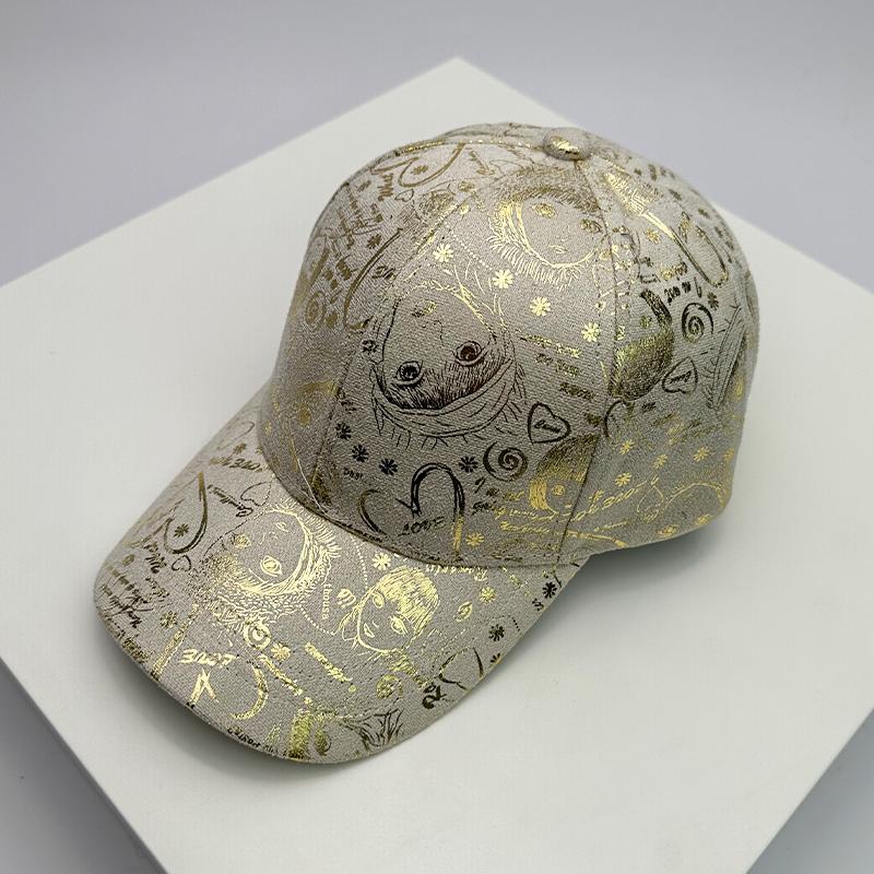 

New Trend Reflective Korean Fashion Men Women Baseball Hats Velour Leather Comfortable Versatile Unisex Printing Outdoor Outings 52-60cm